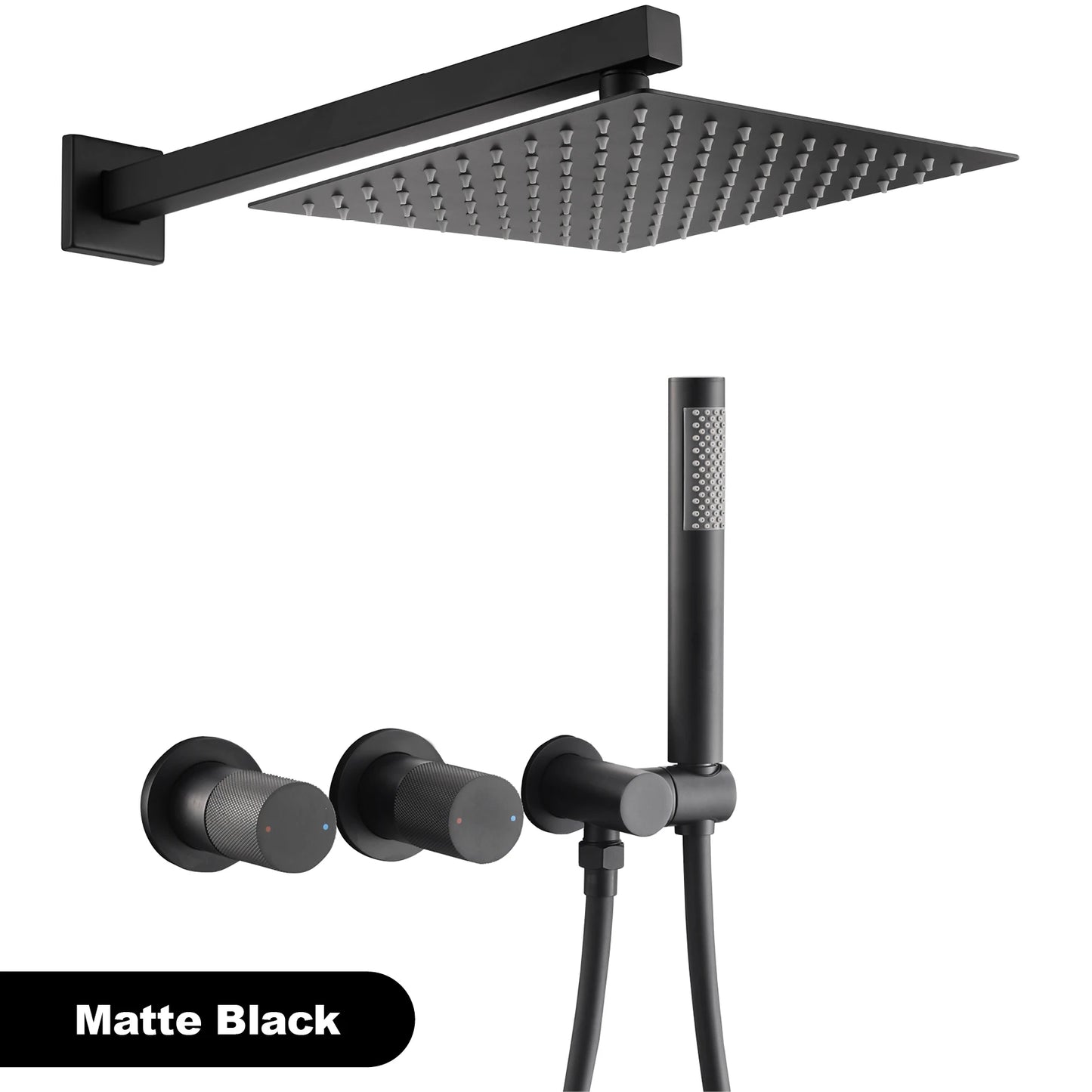 Gestana Brass Wall Mounted Shower System With Dual Control