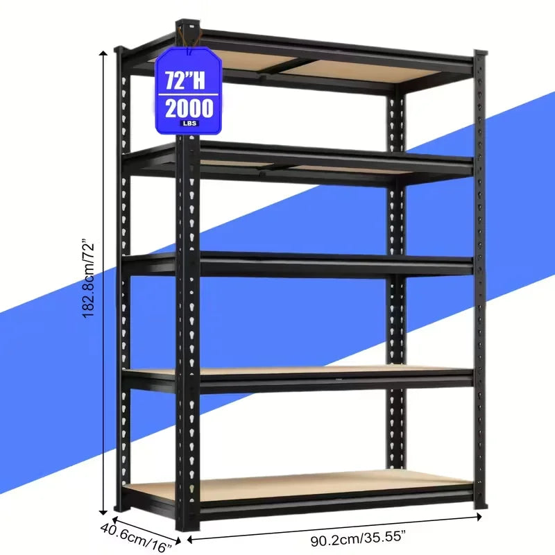 Adjustable Metal Double Layer Shelving Rack