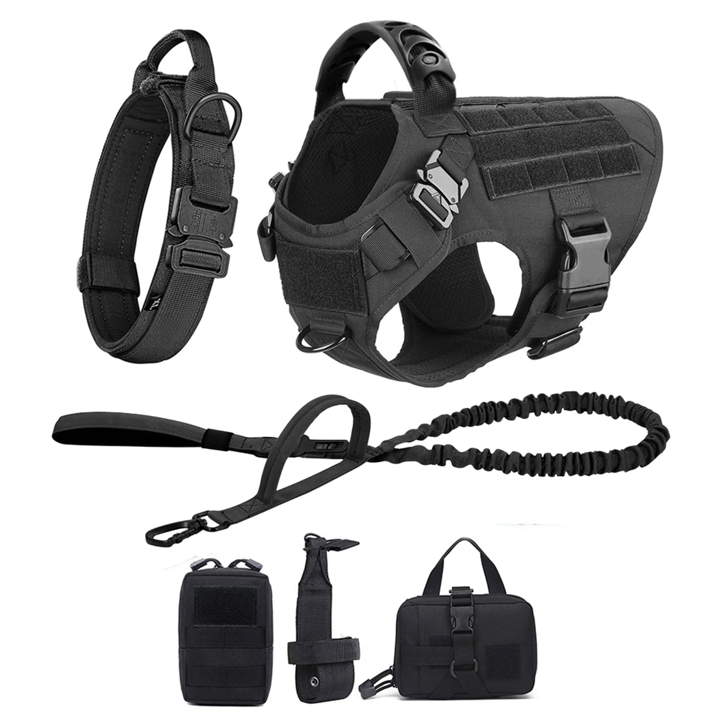 Dog Harness And Leash Set For Walking And Training