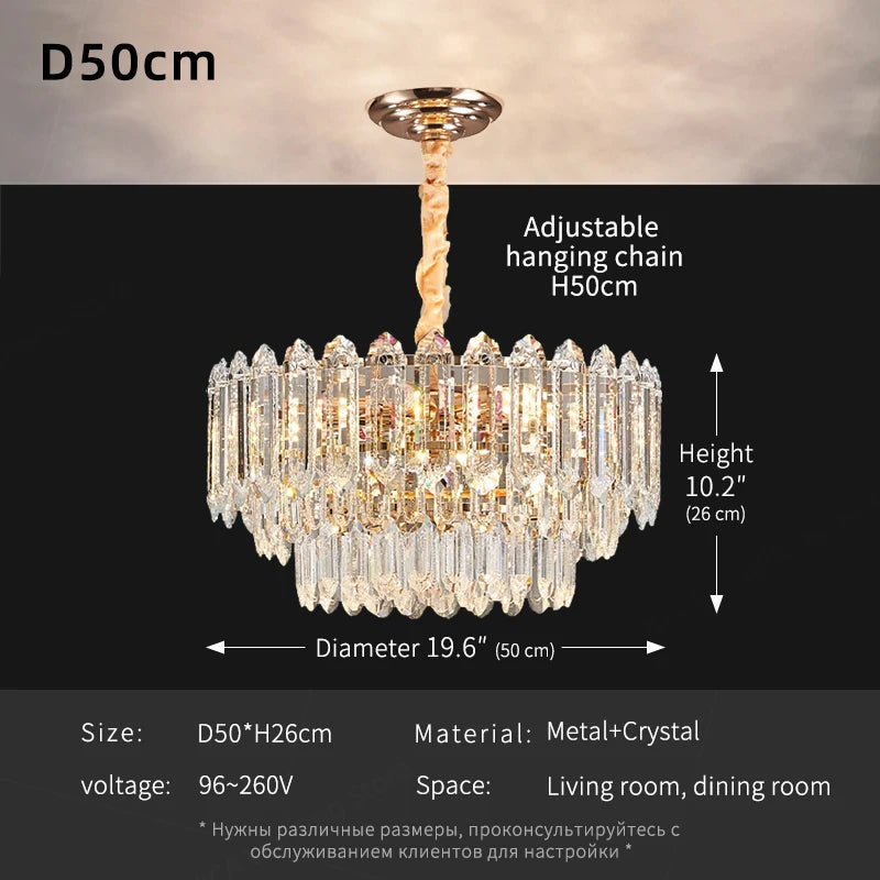 Ludovica Modern LED Ceiling Hanging Lamp Chandelier