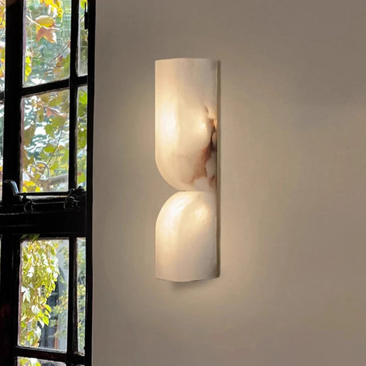 IWP Art Deco Natural Marble LED Wall Lamp