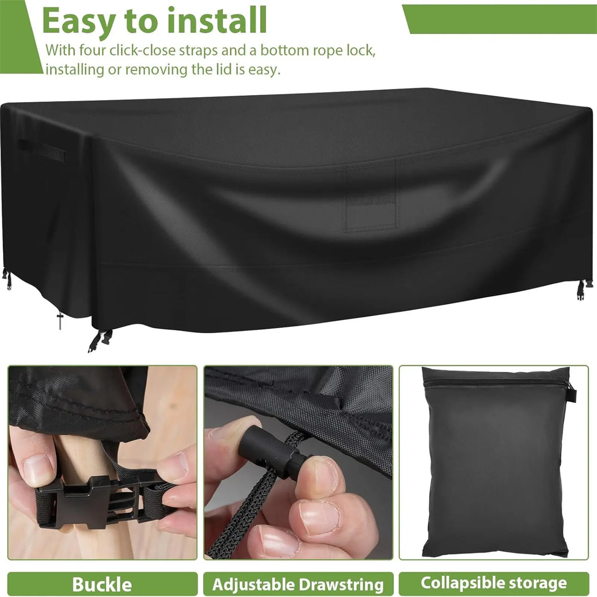 Garprovwm Waterproof Outdoor Patio Furniture Cover