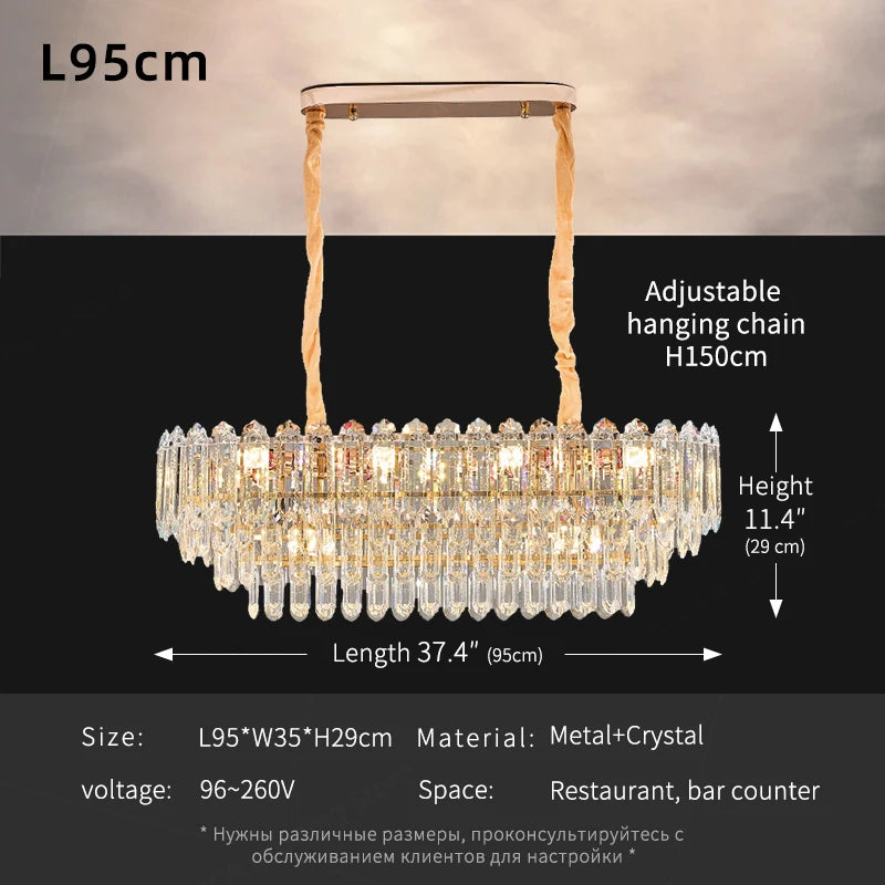 Ludovica Modern LED Ceiling Hanging Lamp Chandelier