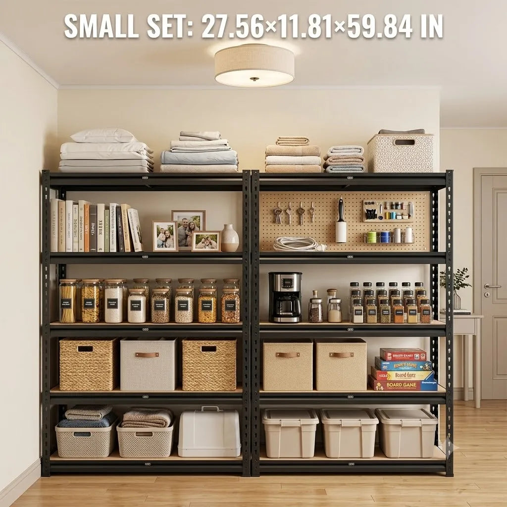 Heavy Duty Adjustable Five Tier Metal Storage Shelving
