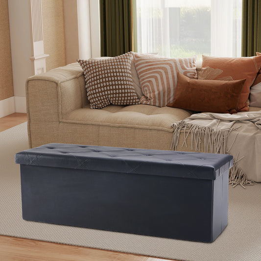 JHK Modern Storage Ottoman Bench Footrest