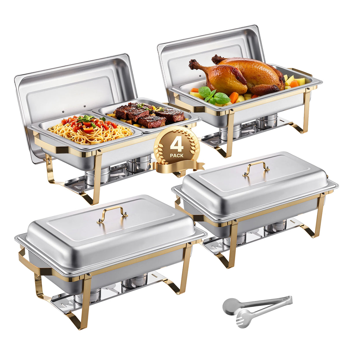 Succebuy Stainless Steel Chafing Dish Buffet Catering Set