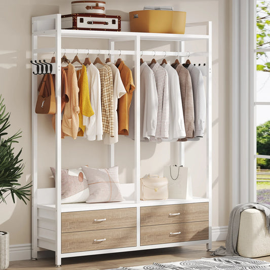 Tribesigns Freestanding Closet Organizer With Drawers