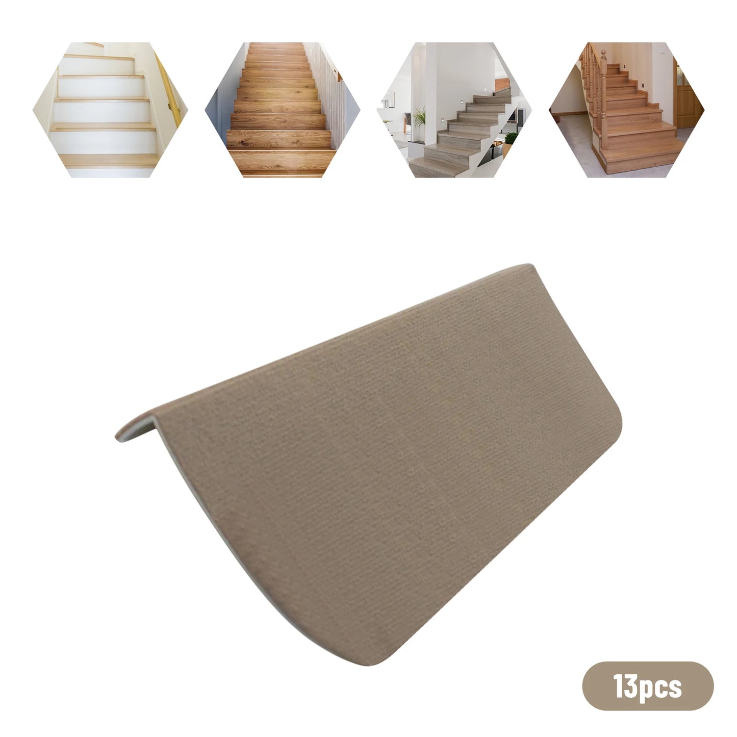 Bymaocar Non Slip Carpet Stair Treads Set For Home