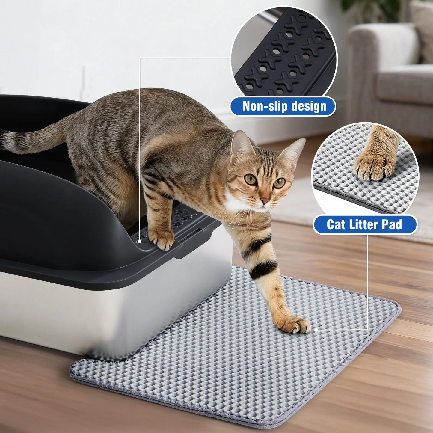 Stainless Steel Cat Litter Box With Lid And Scoop