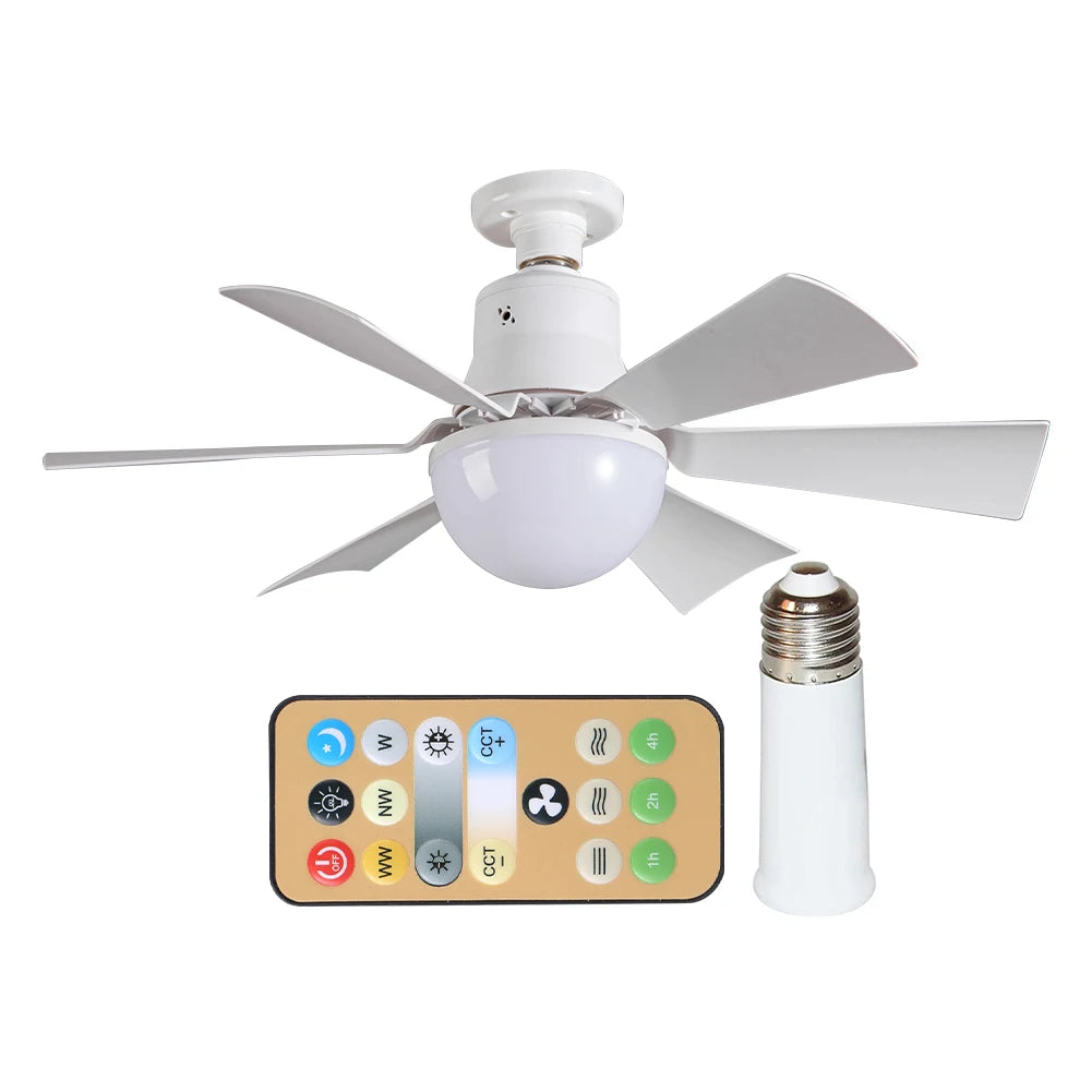 Sikiwind Ceiling Fan With Remote 3 Speed Dimmable Light