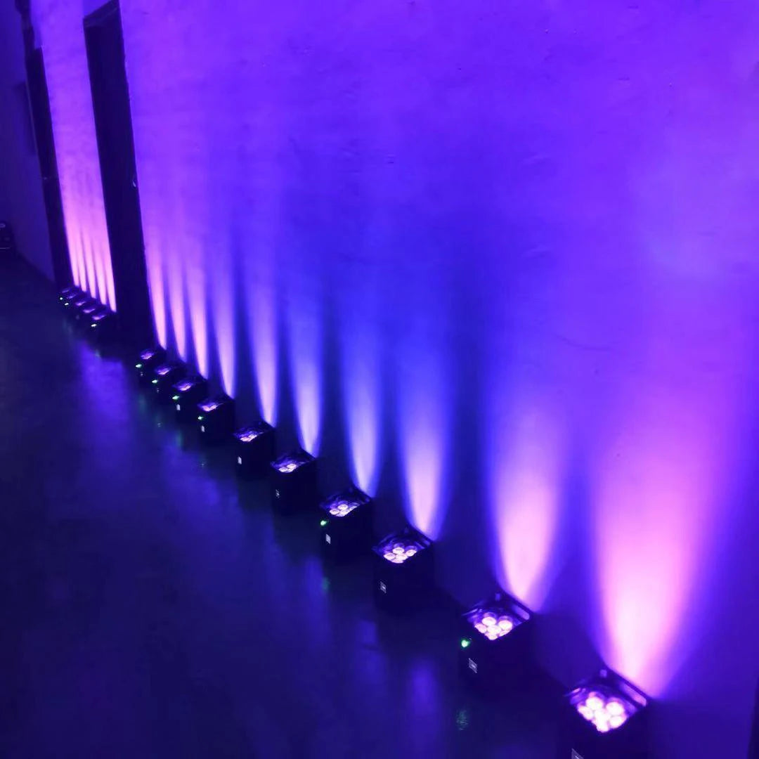 SHEHDS Wireless Battery Par Light RGBWA UV With WiFi App