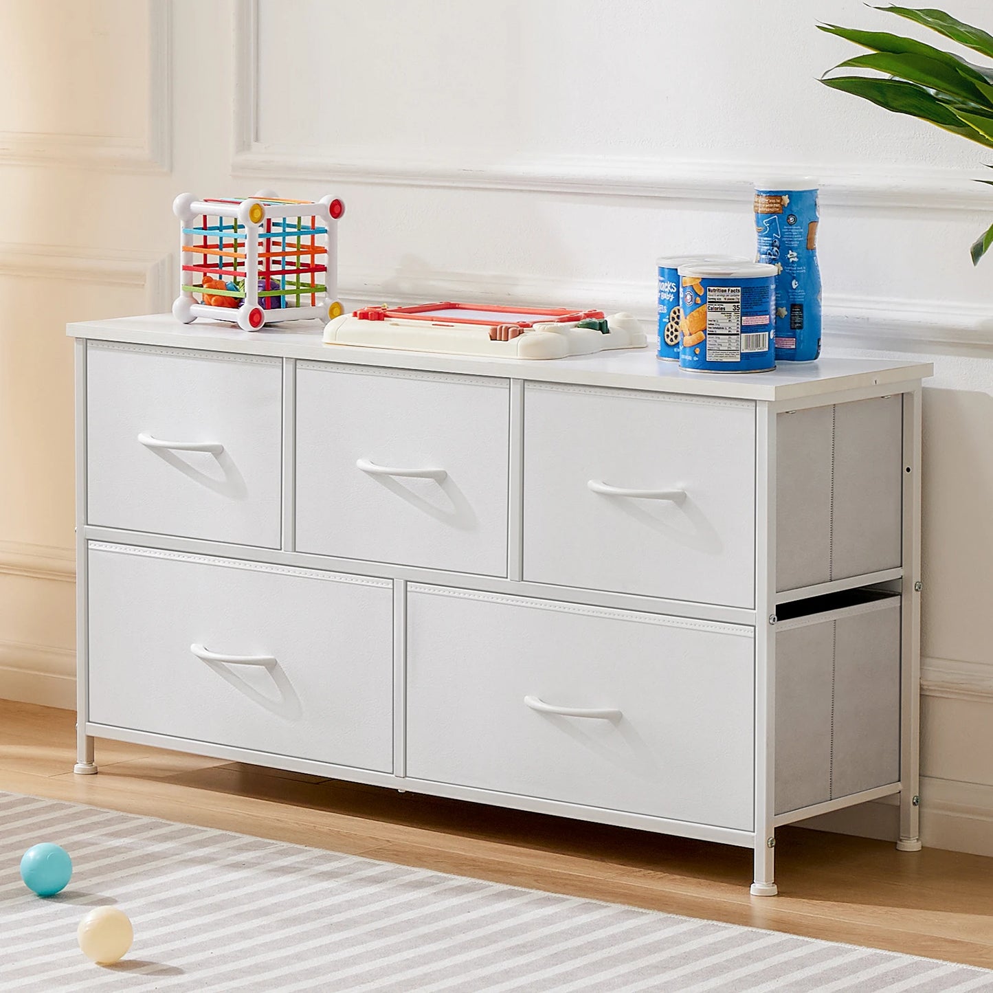 JHK Bedroom Wardrobe Storage Cabinet With Drawers
