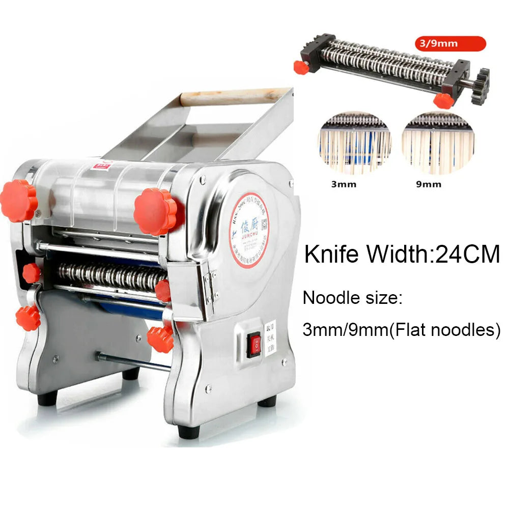 550W Electric Pasta Maker Stainless Steel Noodle Machine