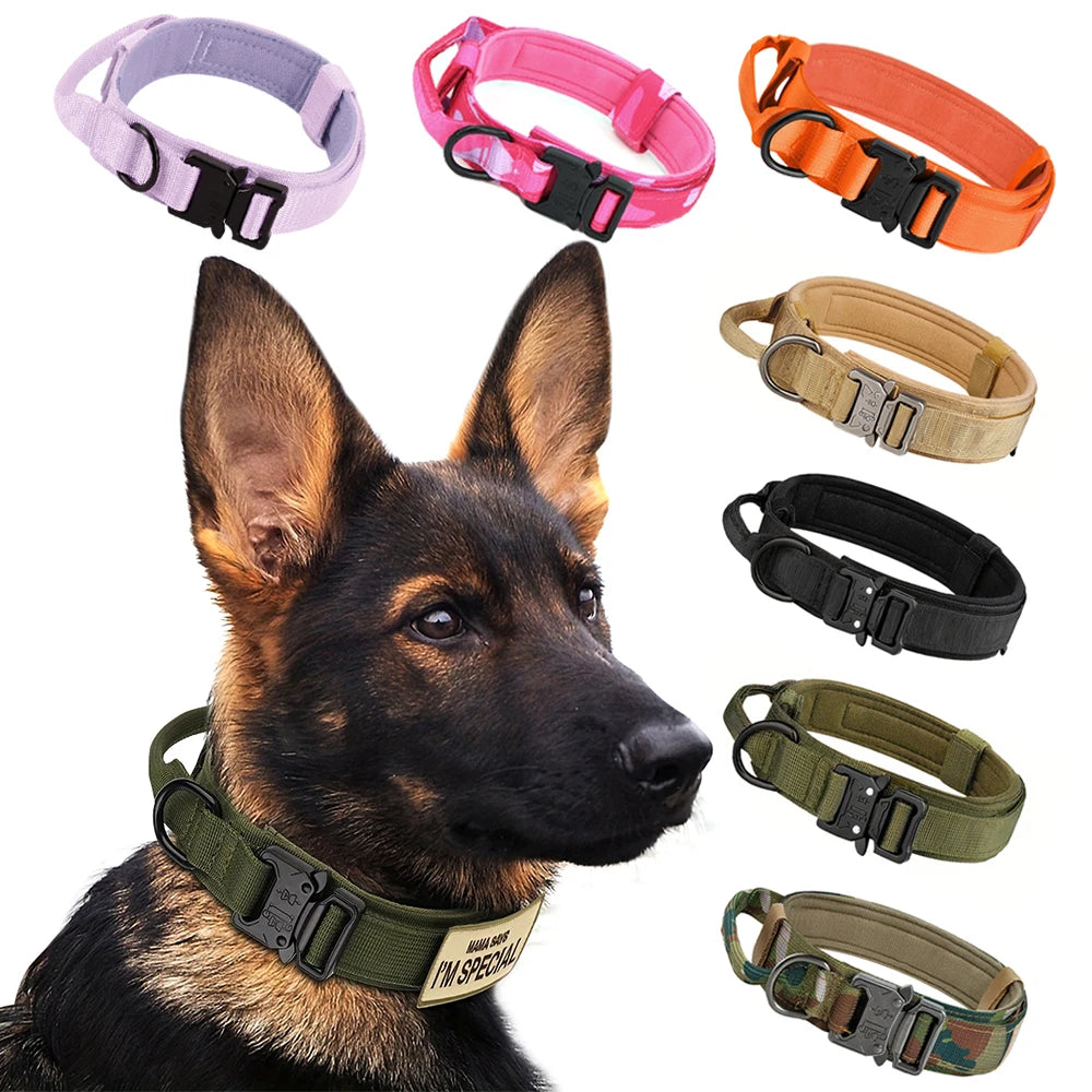 Adjustable Tactical Dog Training Collar And Leash Set