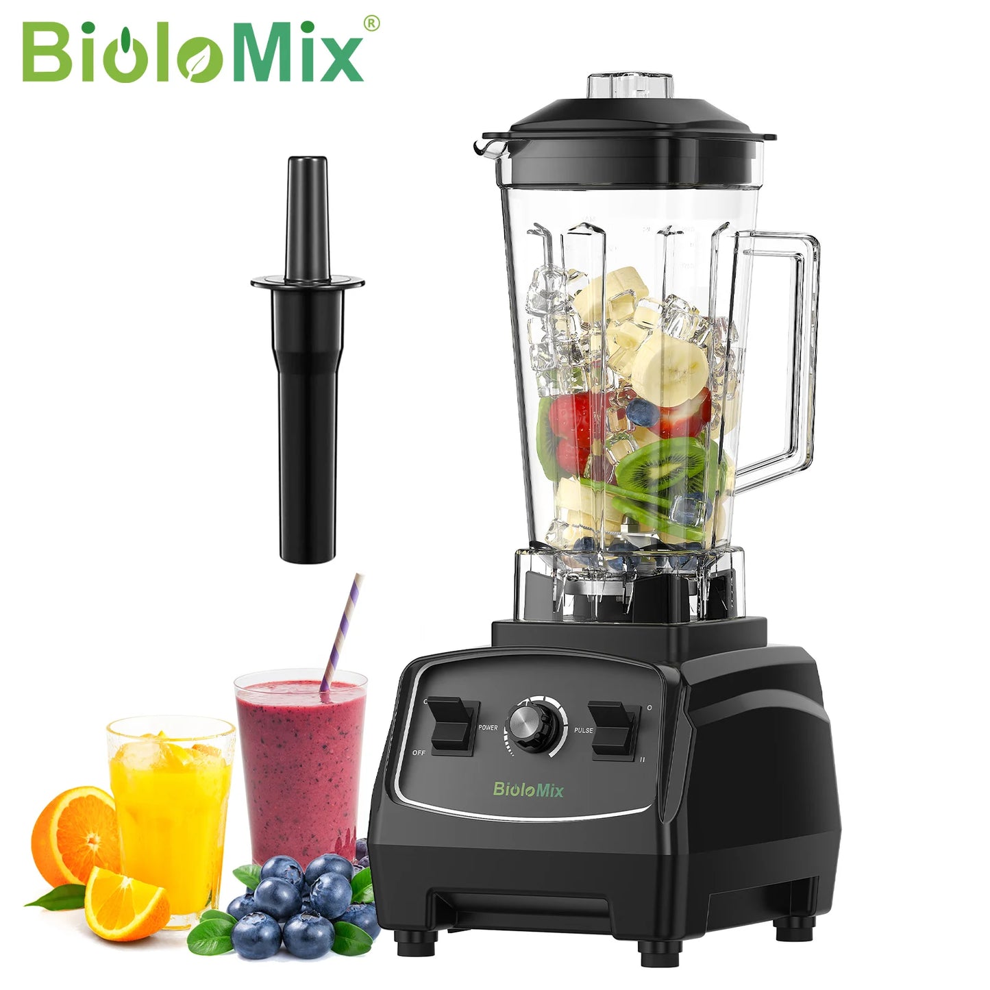Biolomix 3HP 2200W Heavy Duty Blender Mixer Processor