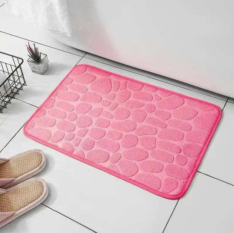 Embossed Fiber Carpet Anti Slip Bath Mat For Home