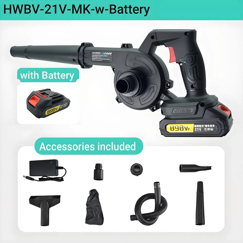 HAIWIND 18V Cordless 2 In 1 Air Blower Vacuum Cleaner