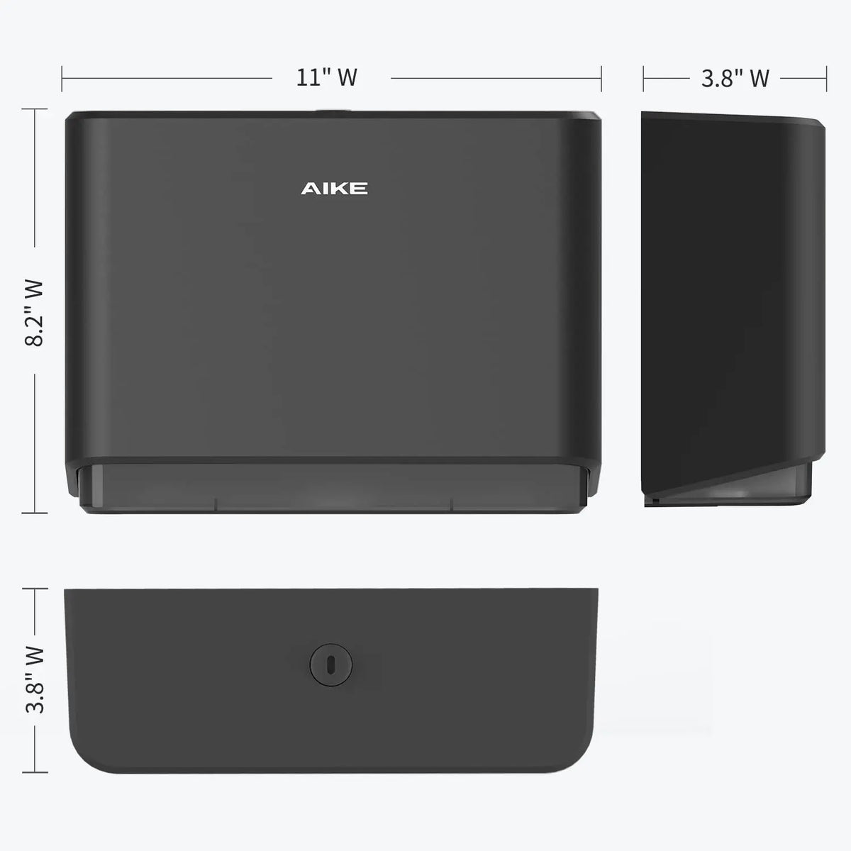 AIKE Wall Mount Smart Lock Paper Towel Dispenser