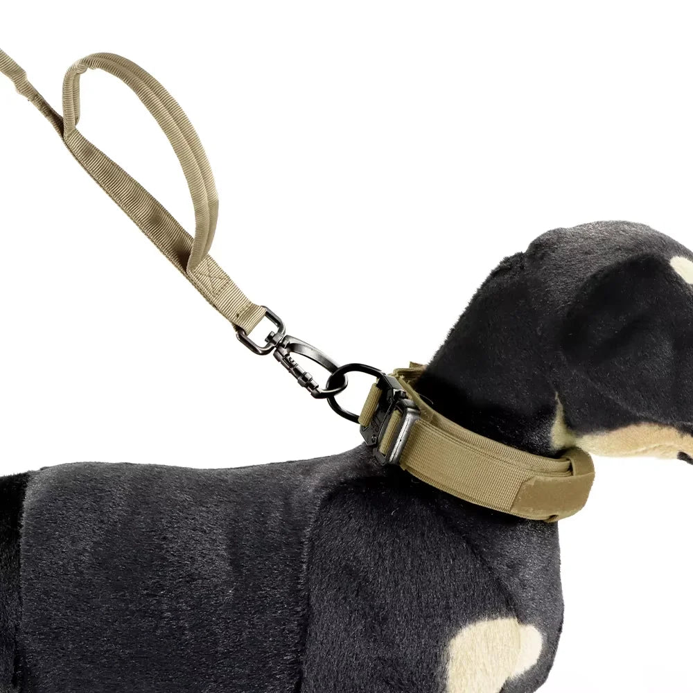 Military Dog Leash With Elastic Rope And Quick Release