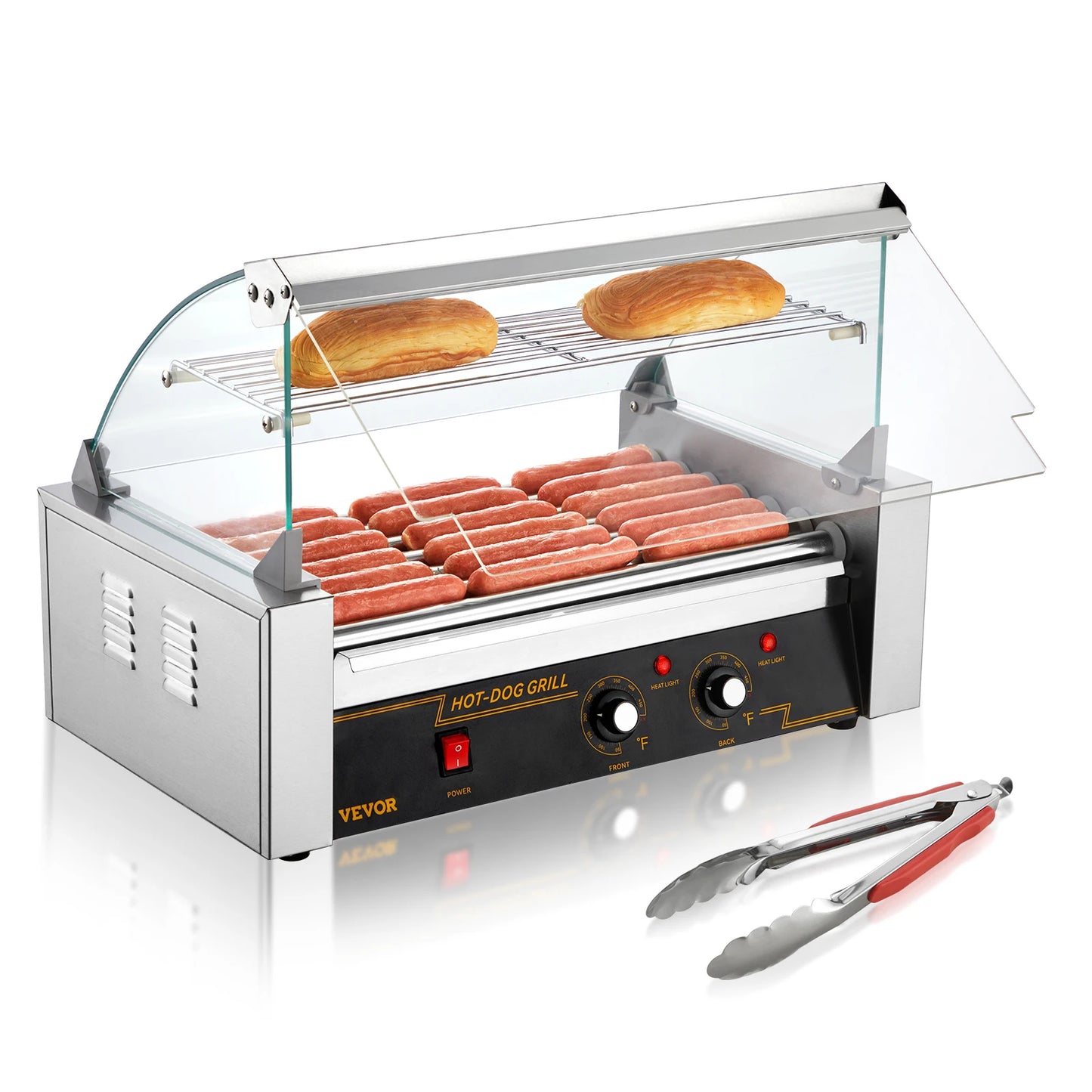 SucceBuy Commercial Hot Dog Roller Sausage Maker 110V
