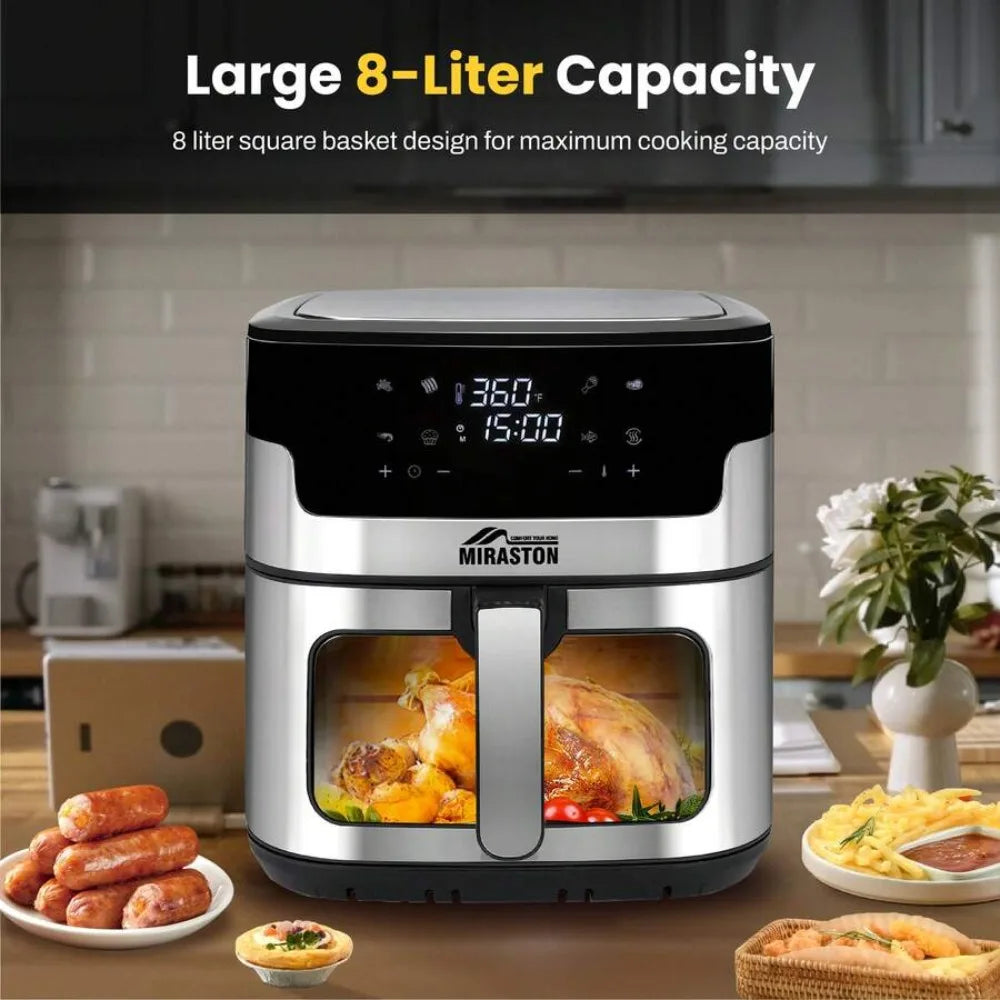XMSJ Air Fryer With Smart Touch And 8 Presets