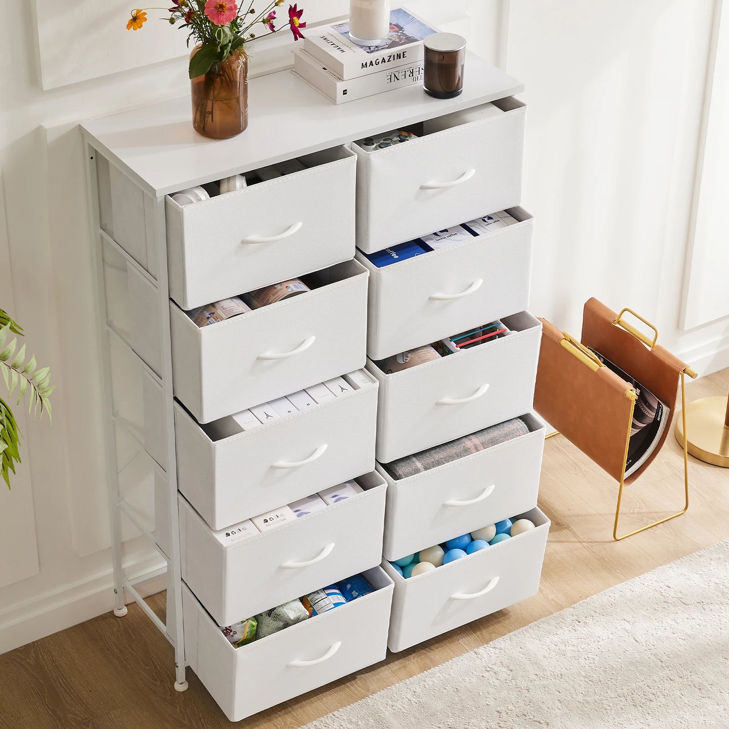 JHK Modern Bedroom Wardrobe Chest With Drawers