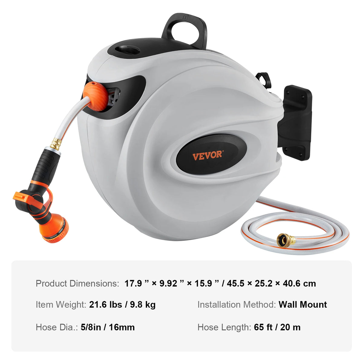 SucceBuy Automatic Retractable Garden Hose Reel