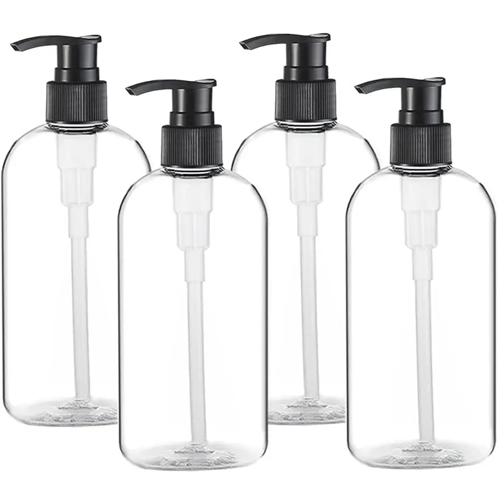 Plastic Pump Bottles 4 Pack BPA Free Dispensers
