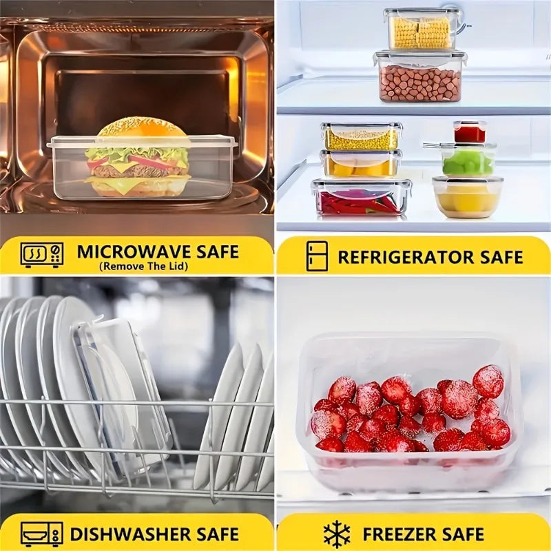 48Pcs BPA Free Food Storage Set With Airtight Containers