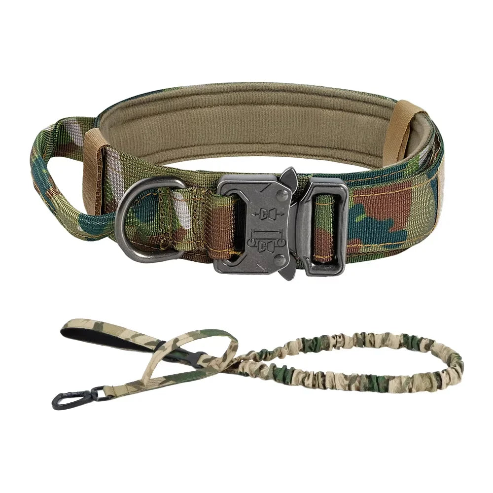 Adjustable Tactical Dog Training Collar And Leash Set