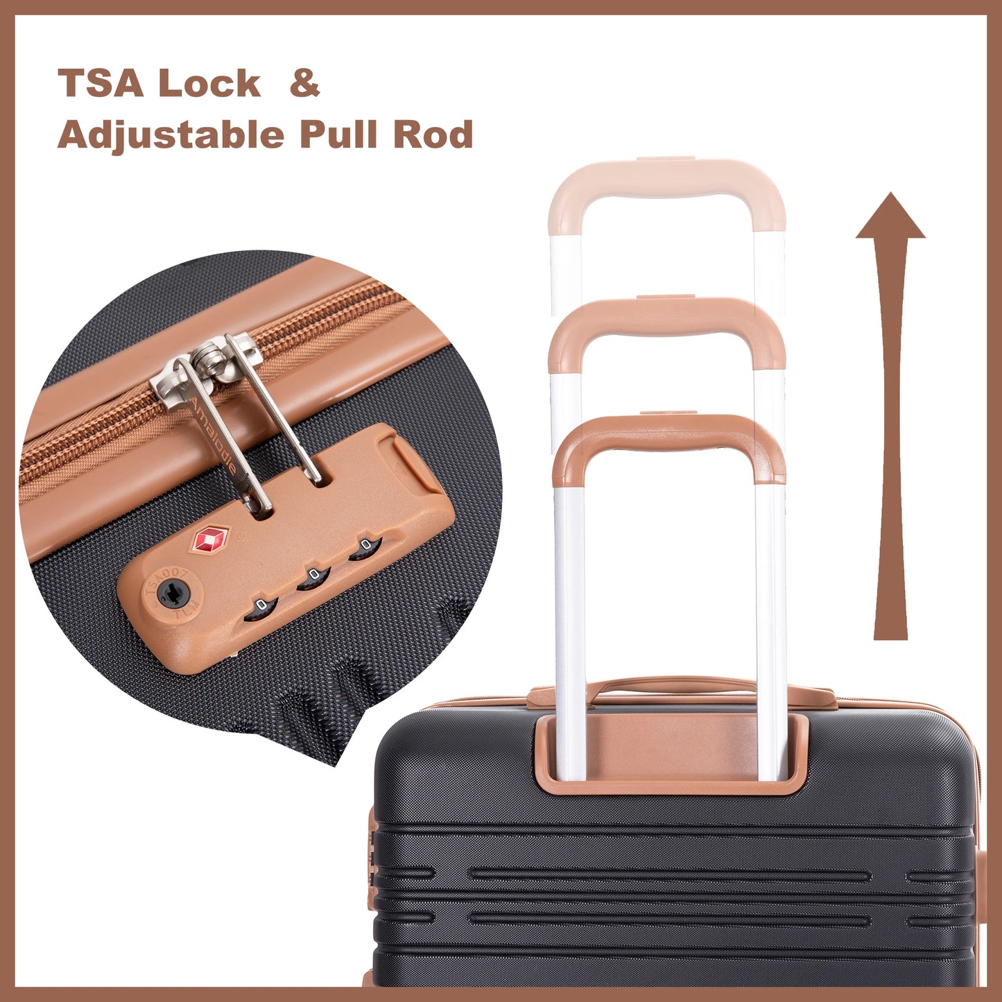 Luggage Sets 6 Piece,Suitcases with Double Spinner Wheels and TSA Lock,Hardcase 6 set 16/20/24/28 Luggage  with Travel Duffle Bag