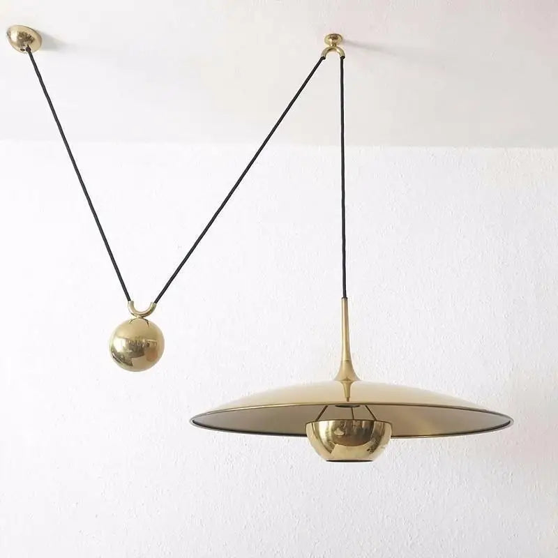 Adjustable Polished Chrome E27 Pendant Lamp