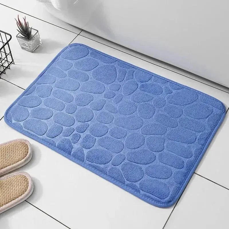 Embossed Fiber Carpet Anti Slip Bath Mat For Home