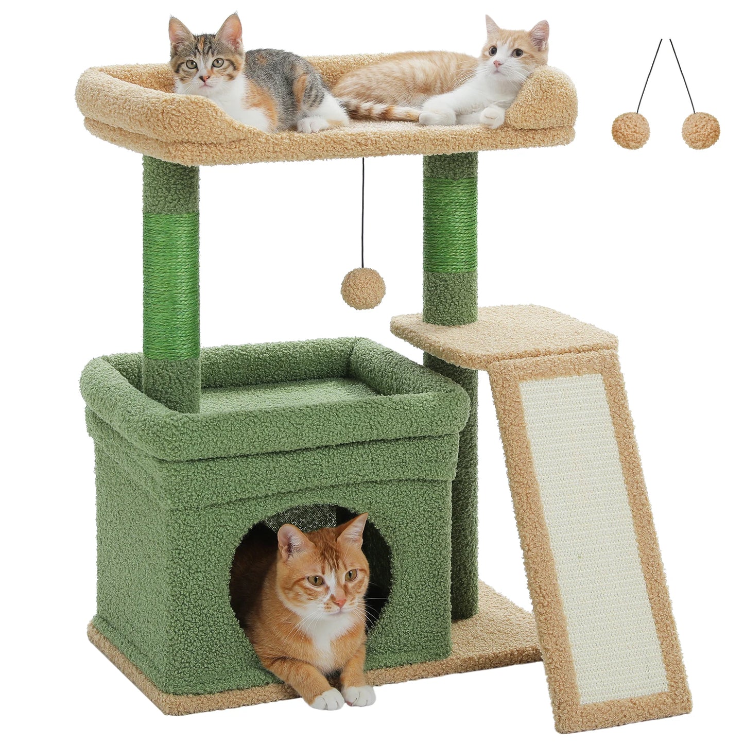 PAWZ Road Small Cat Tree Indoor Tower Scratching Post