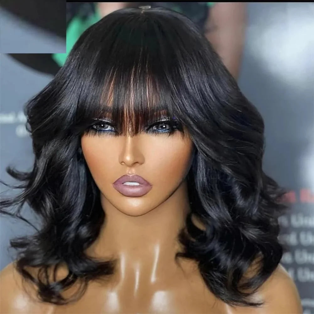 Realace Brazilian Body Wave Human Hair Bob Wig