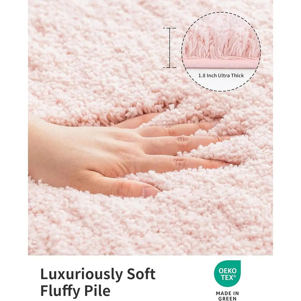 Non Slip Soft Plush Microfiber Bath Rug For Bathroom Floor