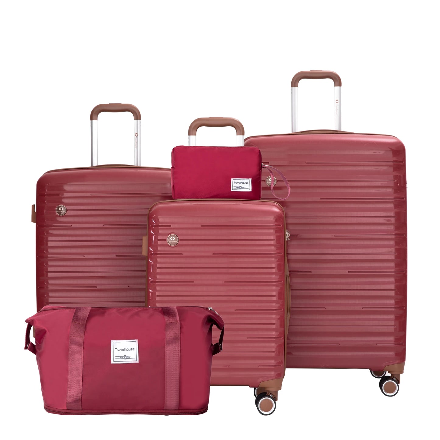 Travelhouse CN 5 Piece Luggage Set Spinner Wheels TSA Lock