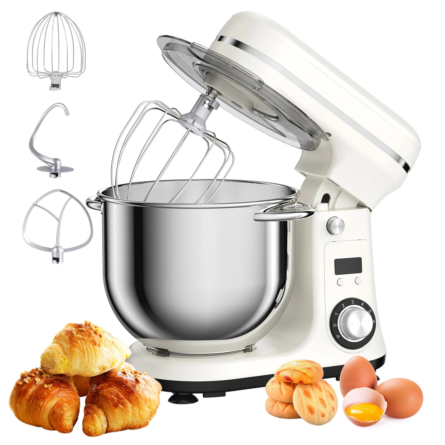 Biolomix Kitchen Stand Mixer 1200W Quiet Motor