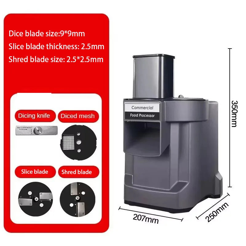 WERGANUASA Commercial Automatic Vegetable Cutter Slicer