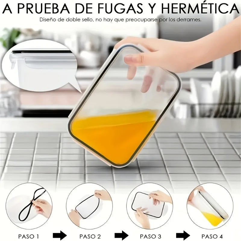 48Pcs BPA Free Food Storage Set With Airtight Containers