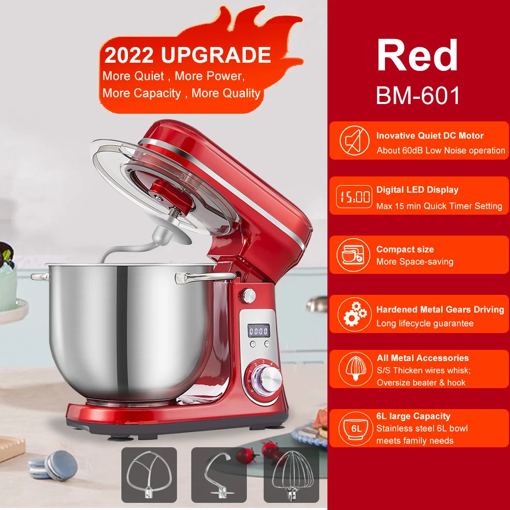 Biolomix Kitchen Stand Mixer With Blender And 6 Speeds