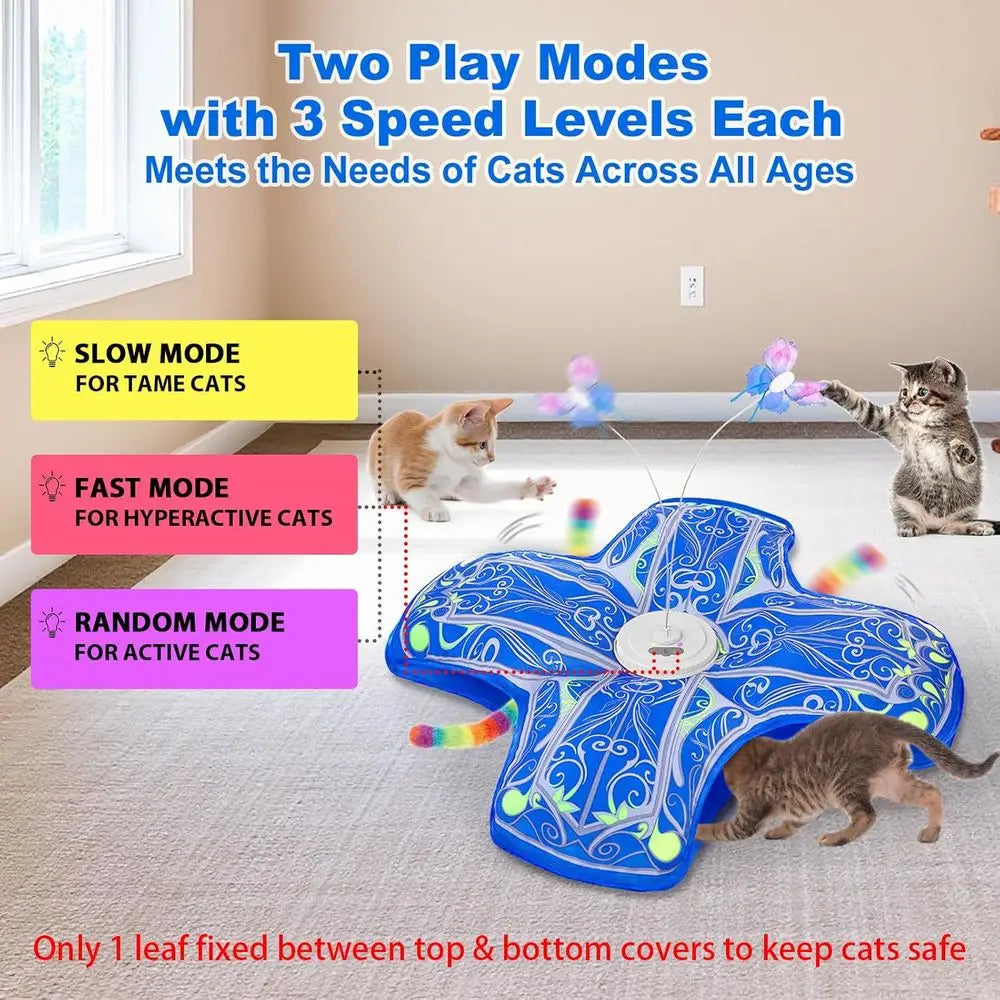 Rechargeable Dual Motion Interactive Cat Toy For Indoor Cats