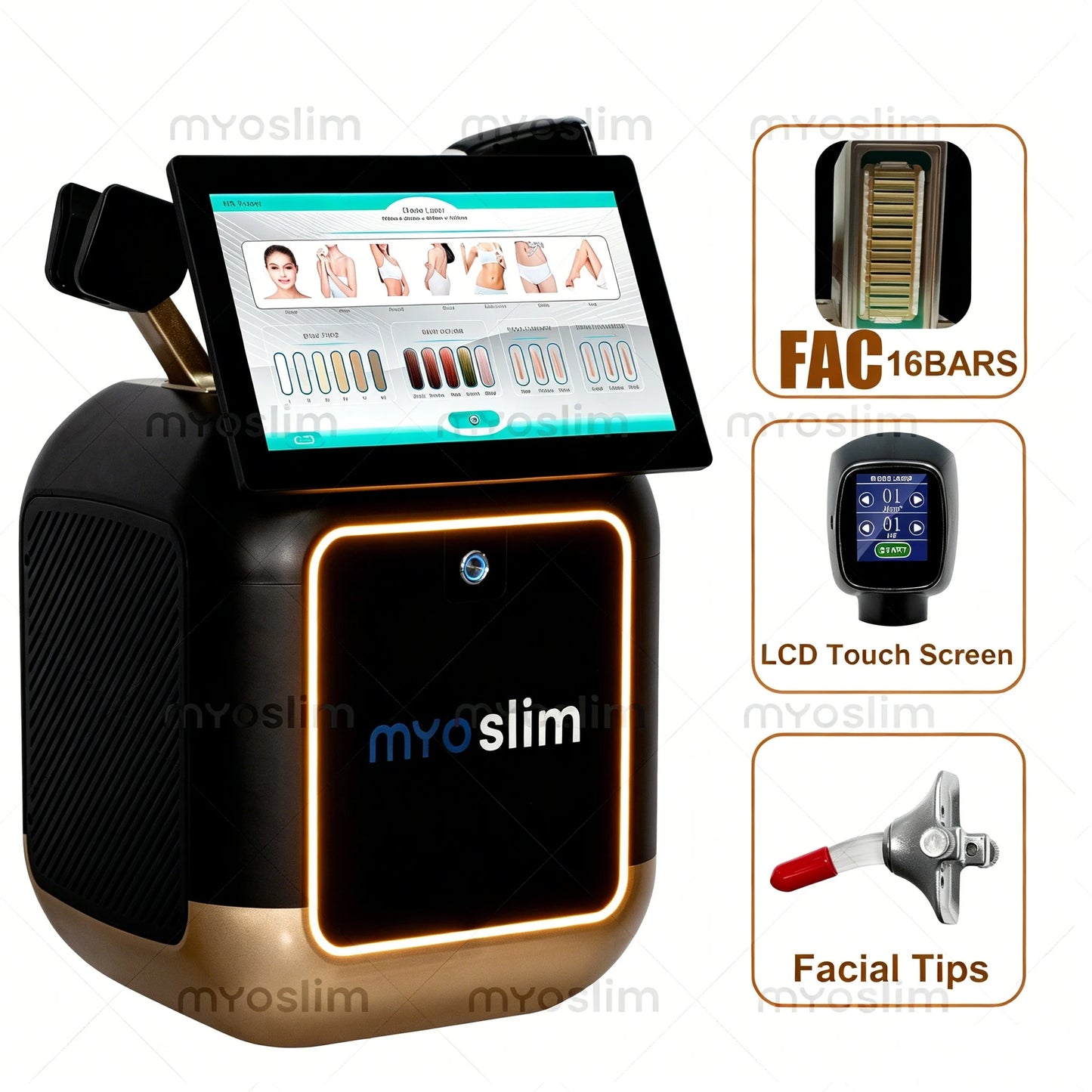 Myoslim FAC4 808nm Diode Hair Removal Device