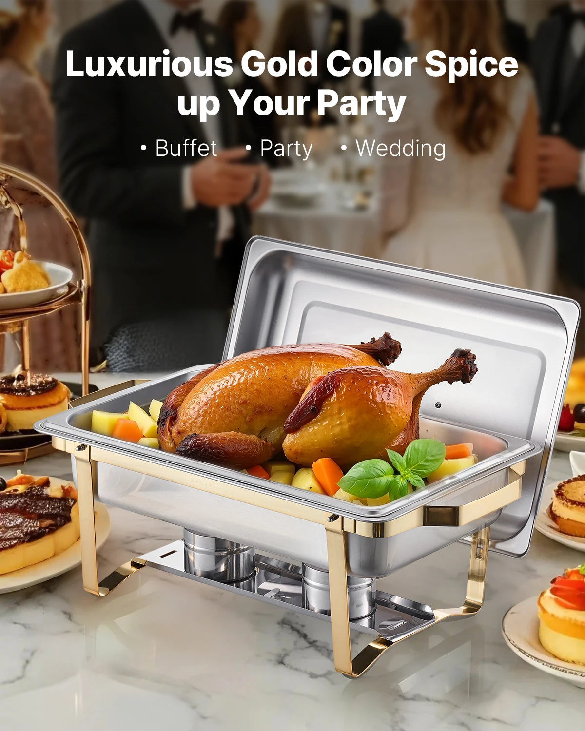 Succebuy Stainless Steel Chafing Dish Buffet Catering Set