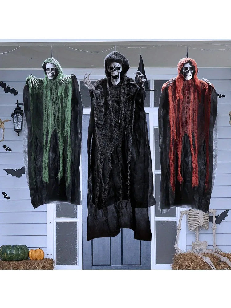 Joyfy Halloween Hanging Grim Reaper Skeleton Decor