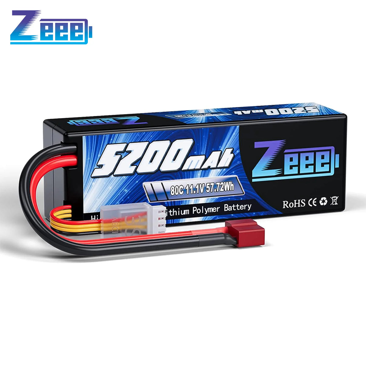 Zeee Hardcase LiPo Battery With Deans Plug For RC Cars