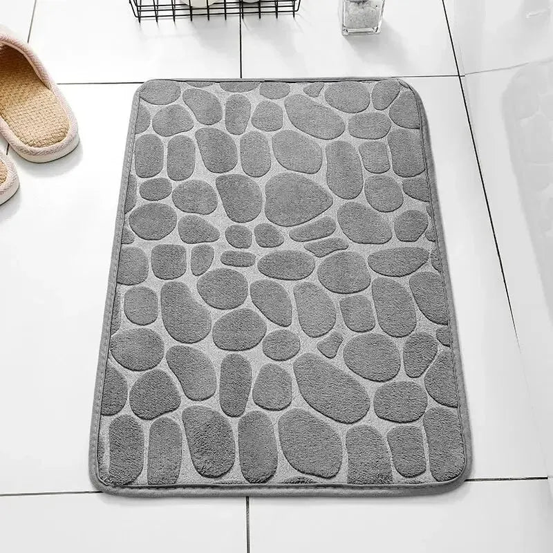 Embossed Fiber Carpet Anti Slip Bath Mat For Home