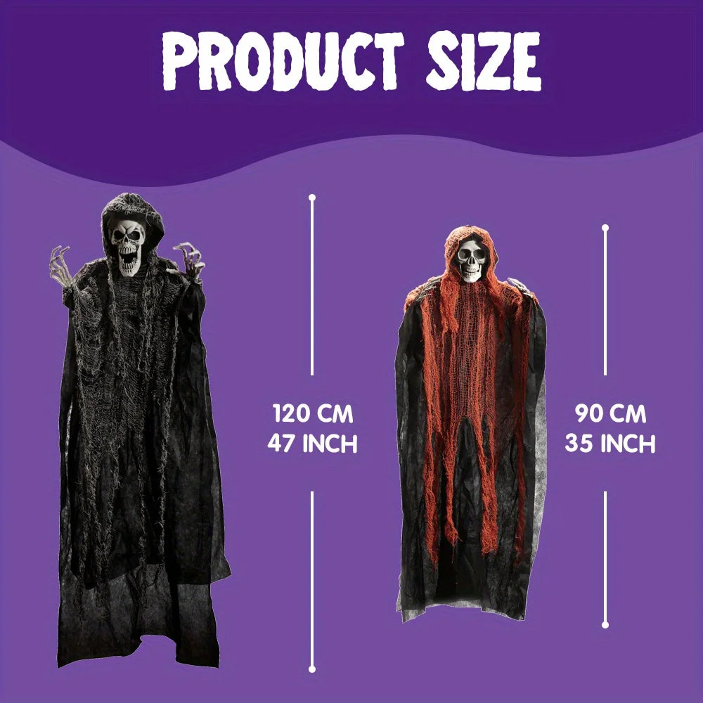 Joyfy Halloween Hanging Grim Reaper Skeleton Decor