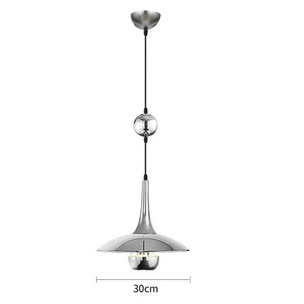 Adjustable Polished Chrome E27 Pendant Lamp