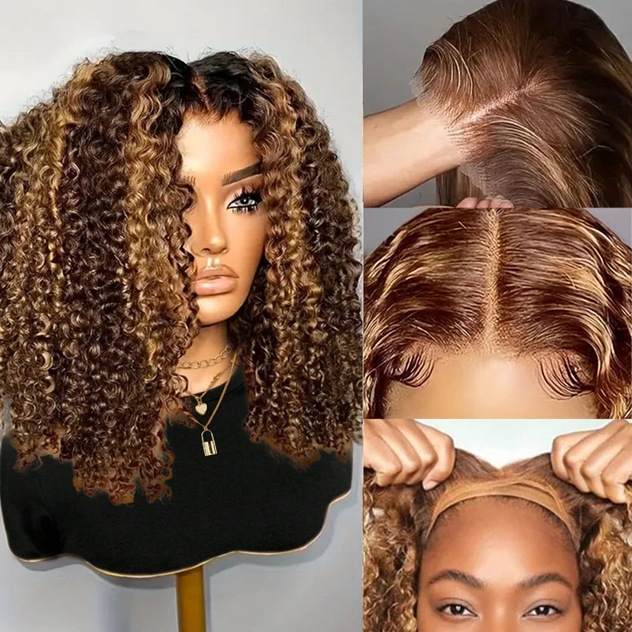Smilegirl Deep Wave Bob Wig Human Hair Lace Front